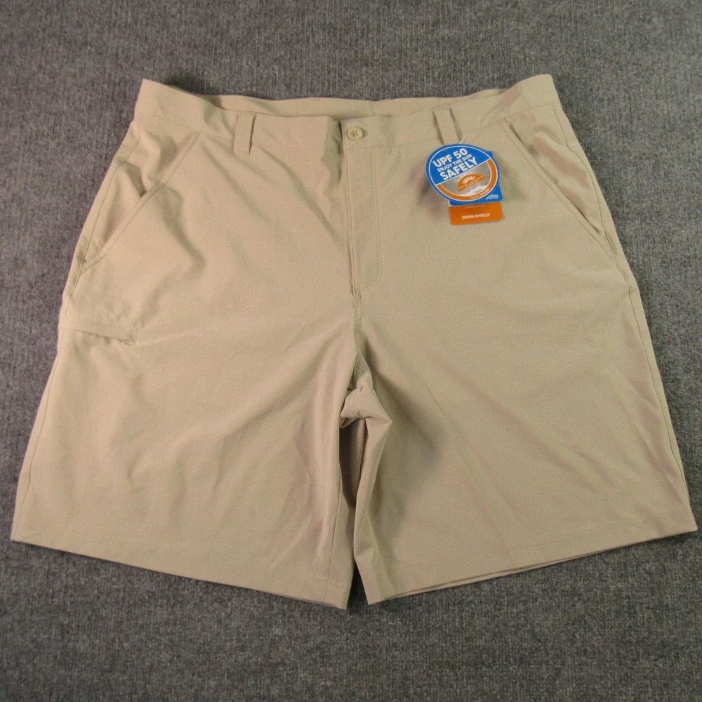 Columbia PFG Shorts Mens 42x10 Grander‎ Marlin II Offshore Khaki FM4602